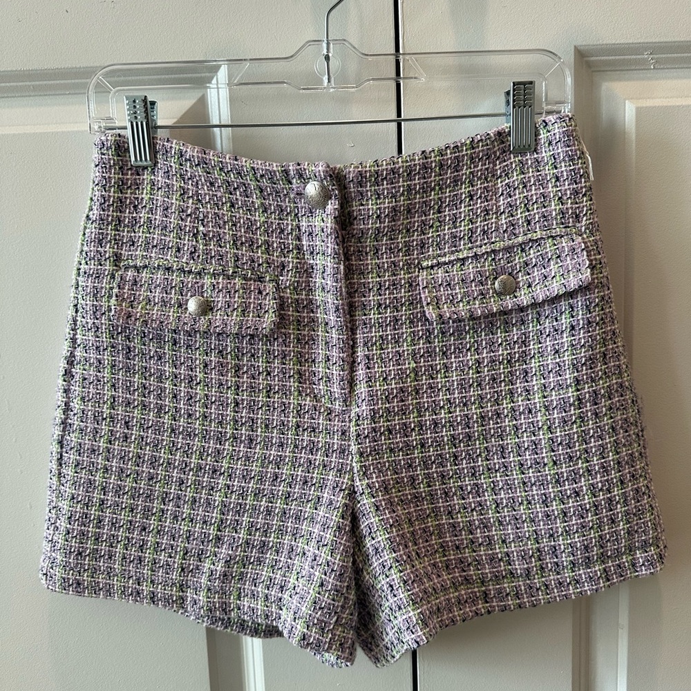 Women's Tweed Shorts - Purple LOFT